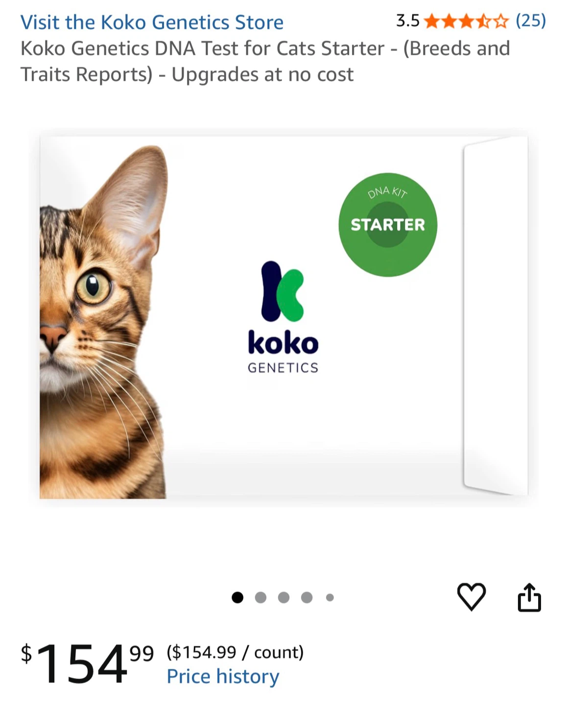 Koko Genetics DNA Test for Cats Starter Kit