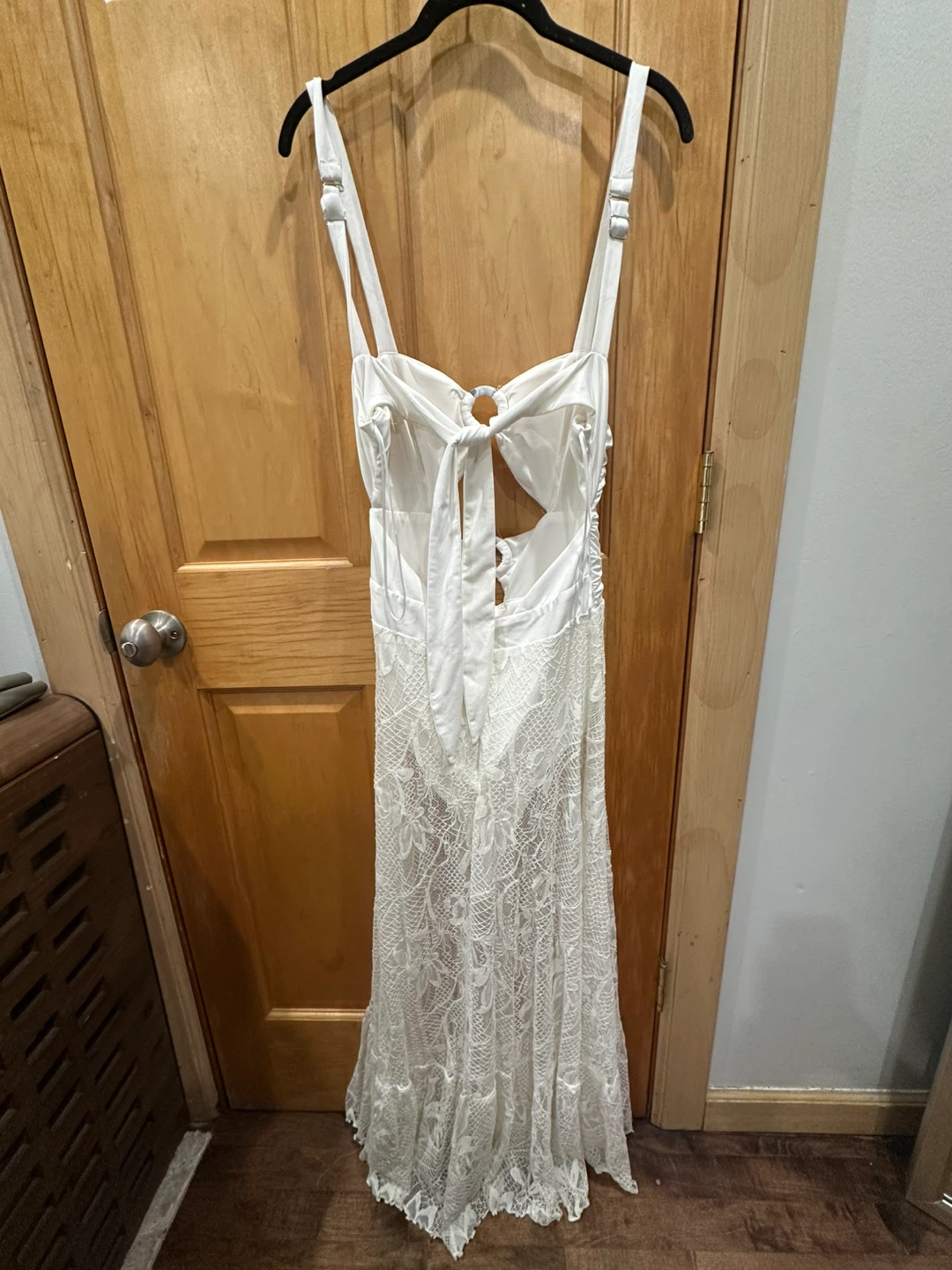 AKIRA White Lace Maxi Dress - photo 2