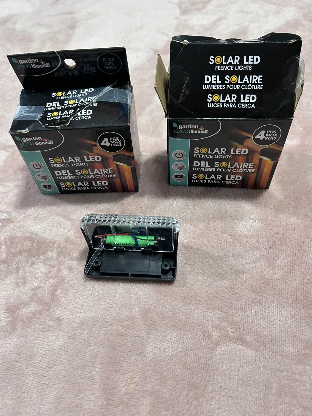 Garden Deco Illumin8 Solar LED Fence Lights (4 Pack)