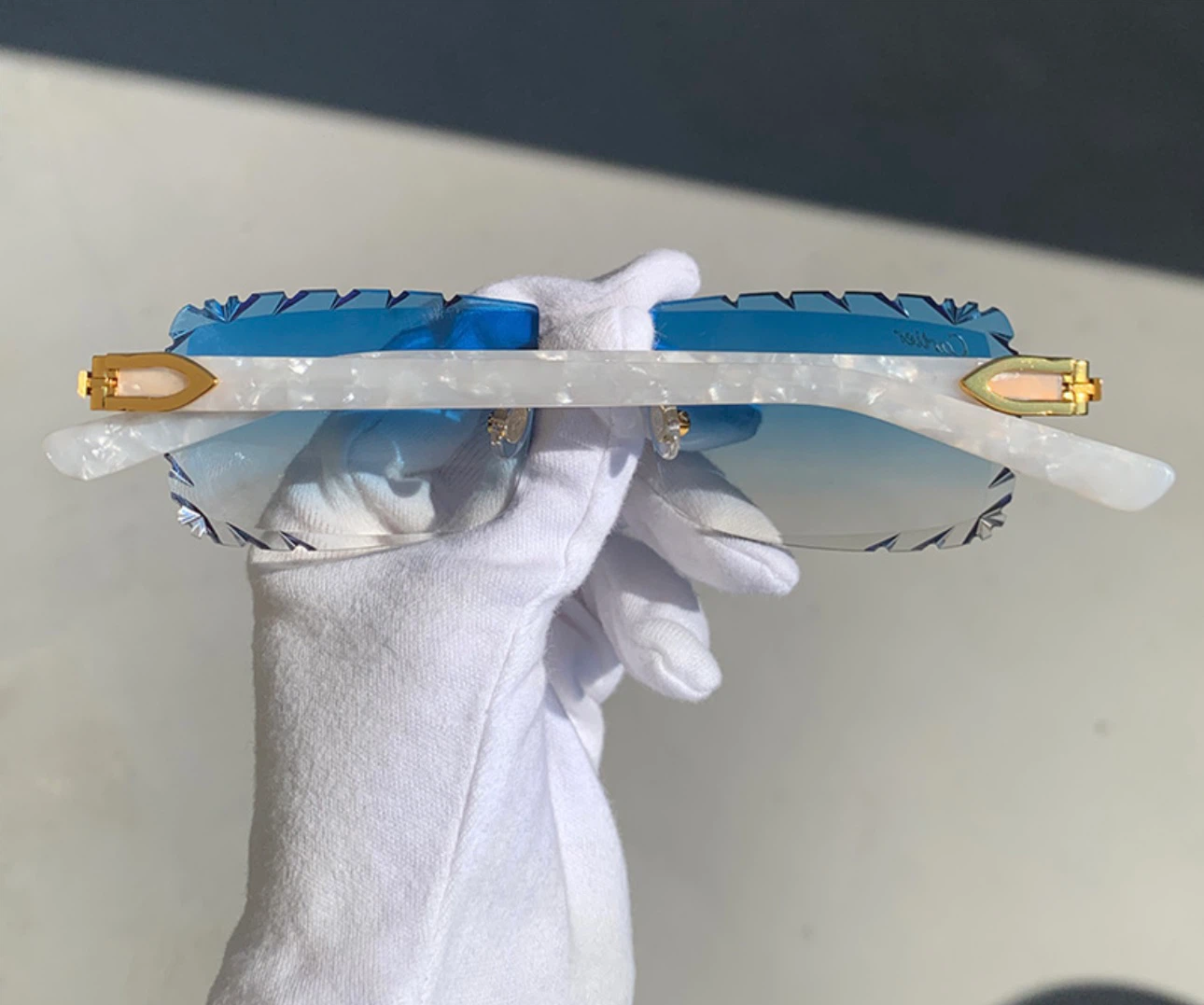 Cartier Sunglasses Blue Gradient Rimless - photo 2