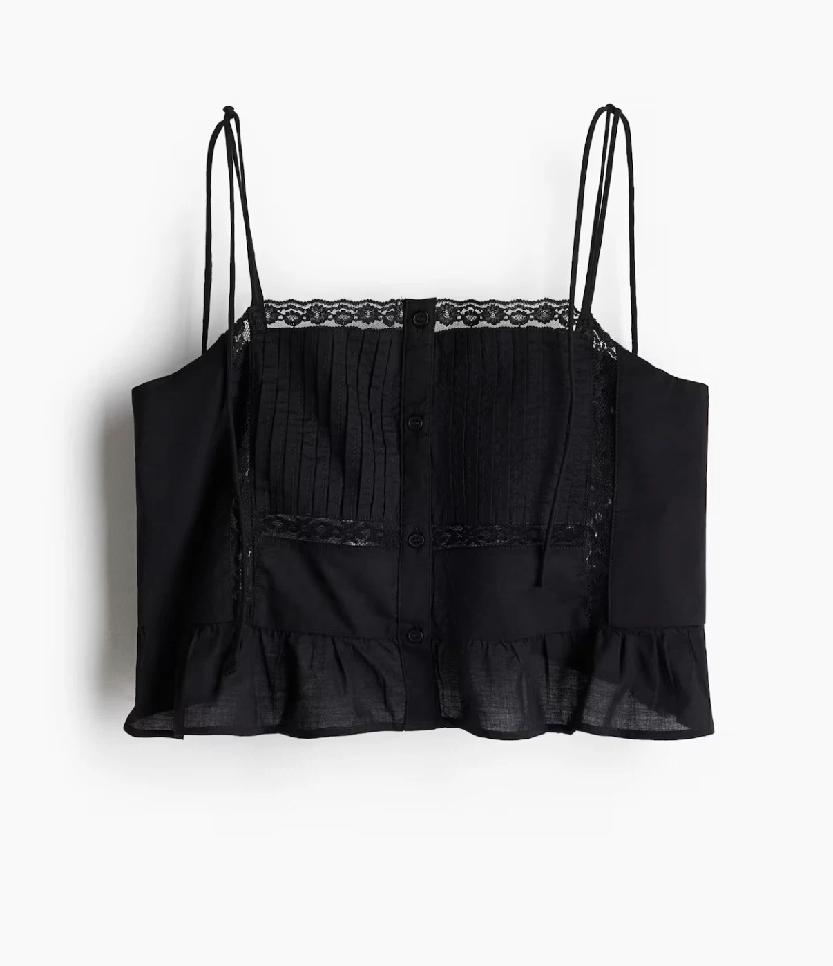 H&M Flounce-Trimmed Camisole Top