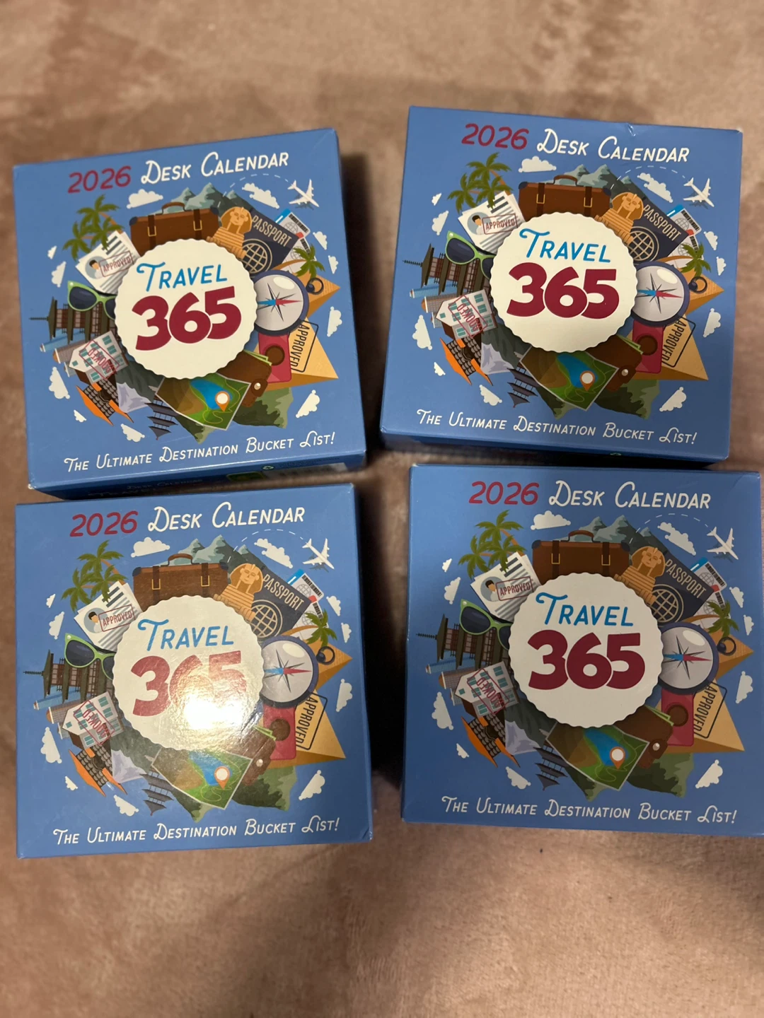 2026 Desk Calendar Travel 365