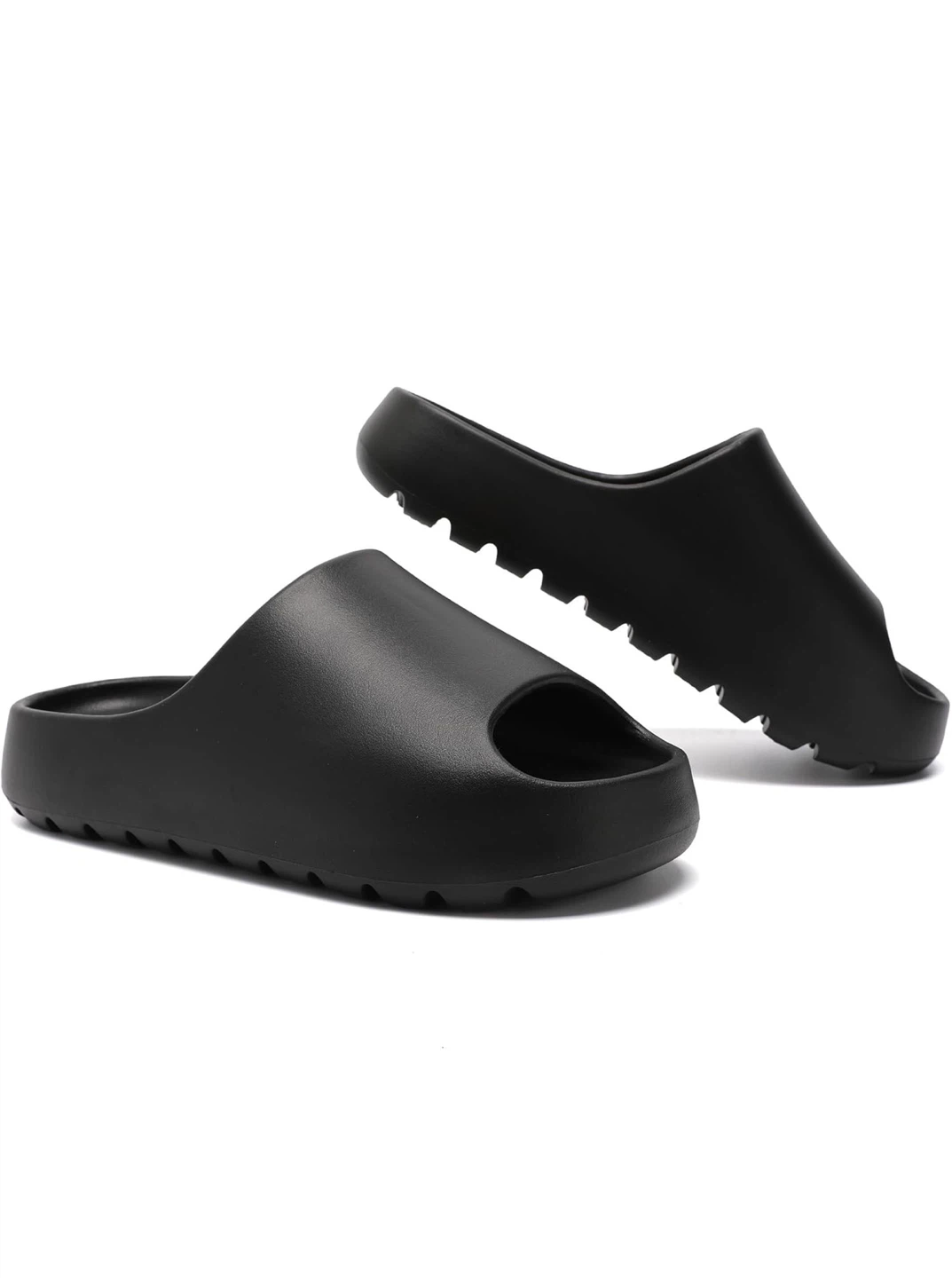 Black Slide Sandals