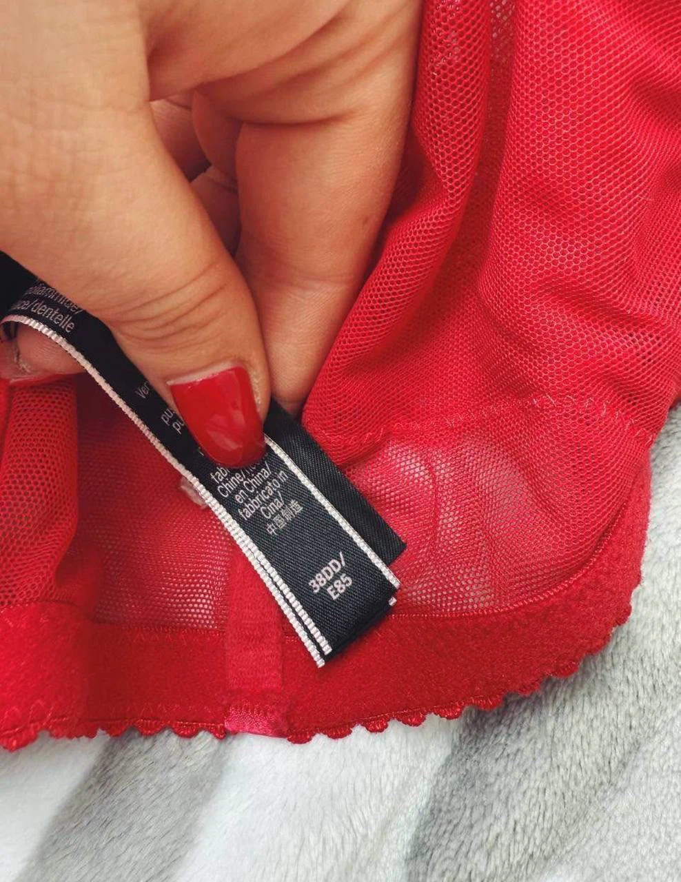 Victoria's Secret Red Lace Corset push up, 38 DD(E) - photo 4
