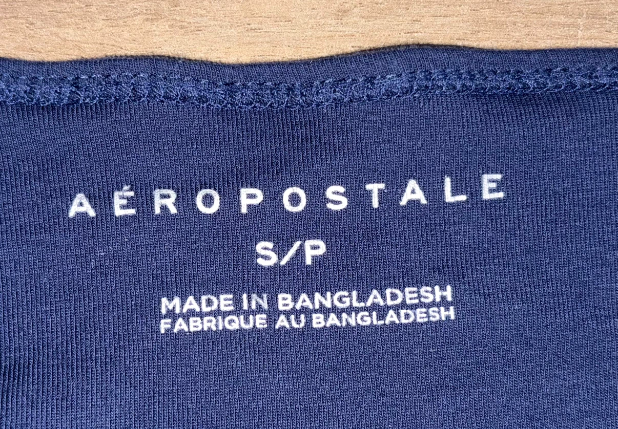 Aéropostale Navy Off-the-Shoulder Top - Size S/P - photo 2