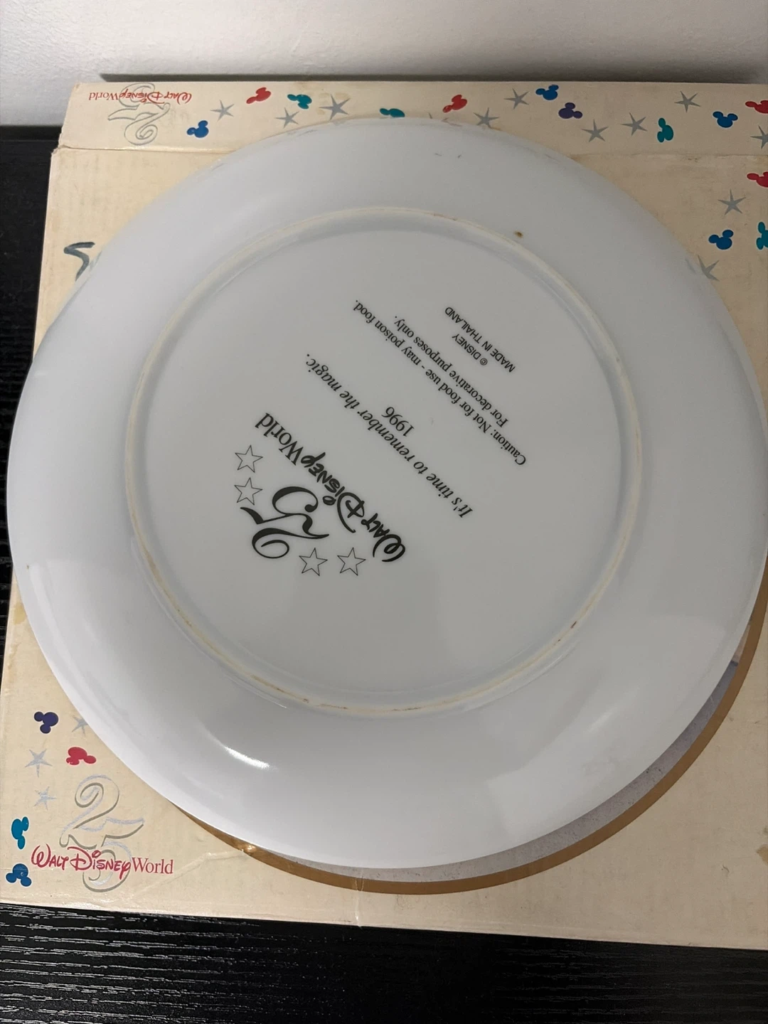 Walt Disney World 25 Years Commemorative Plate - photo 3
