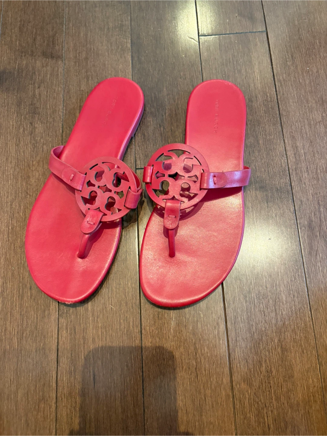 Tory Burch Red Miller Sandals Size 8