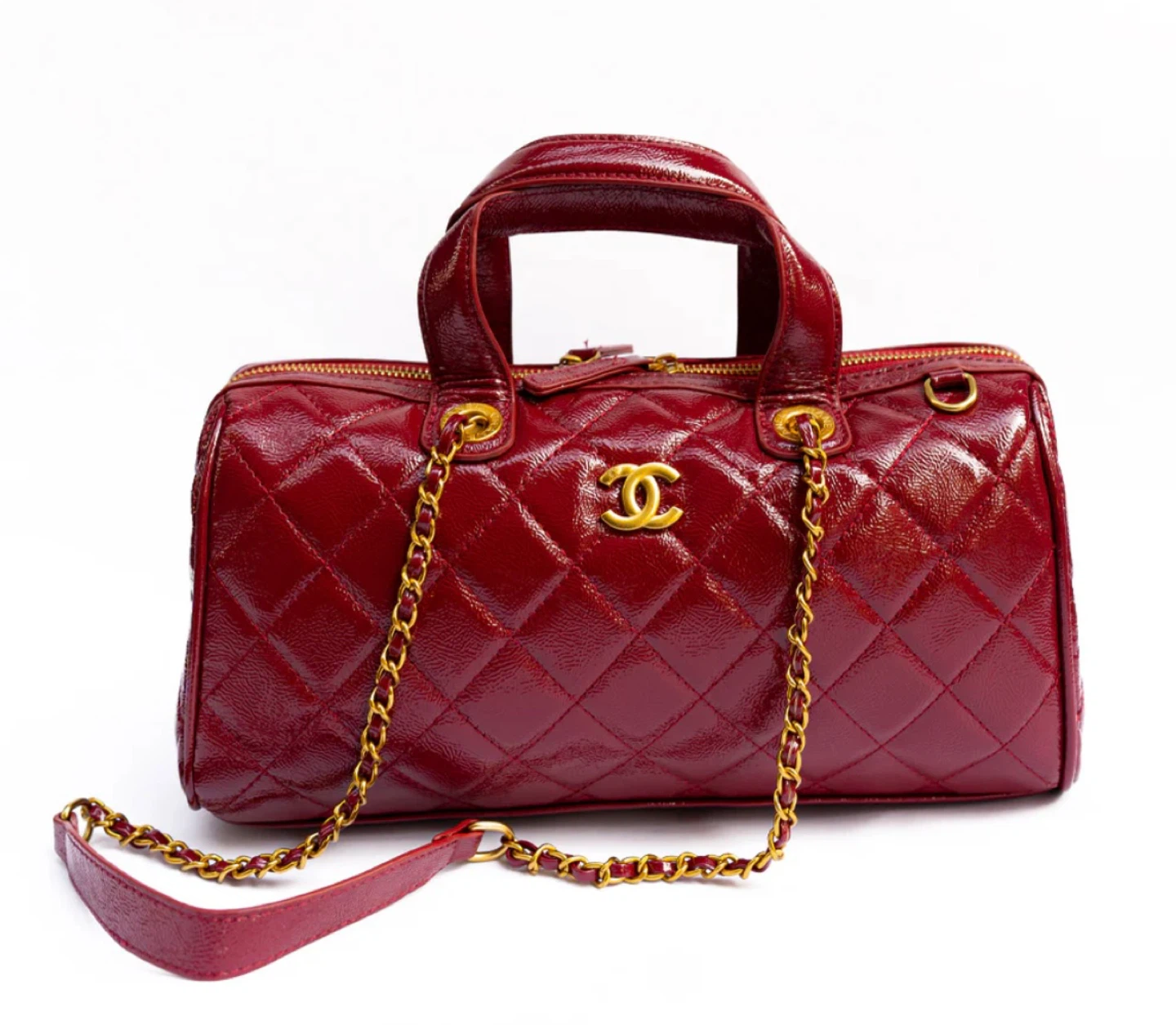 Chanel Quilted crumpled calfskin Leather Boston Bag - photo 4