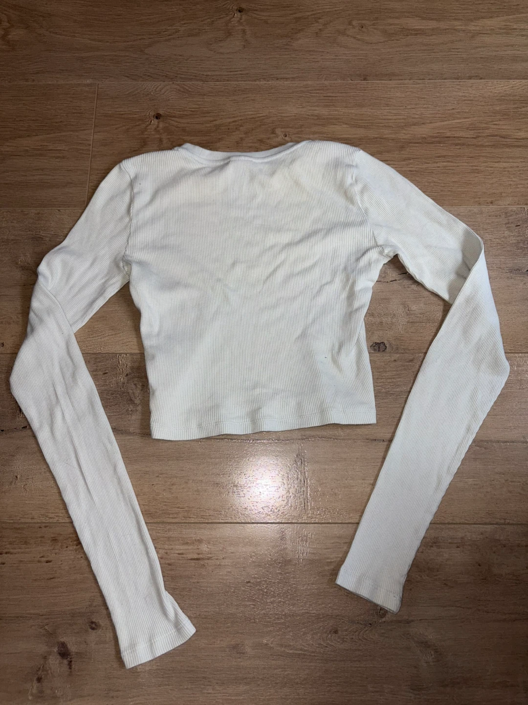 TNA Long Sleeve Cropped Ribbed Top - photo 2