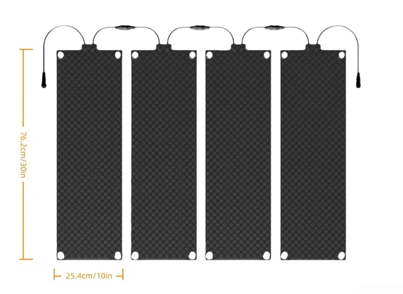 New 4 Outdoor Heated Snow Melting Mats for Stairs - photo 2