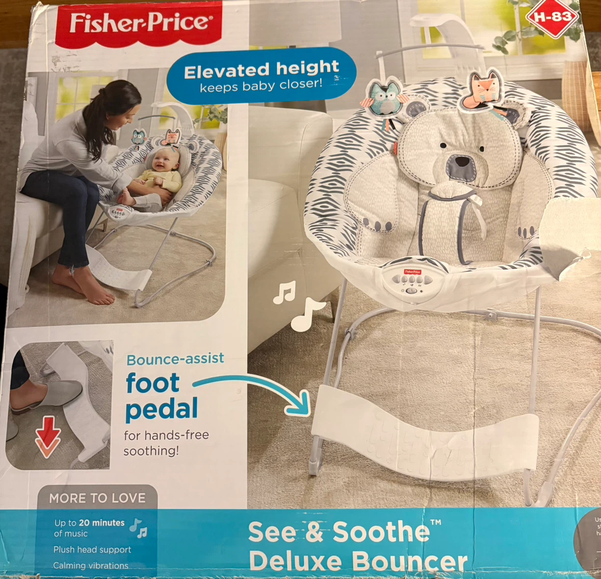 Fisher-Price See & Soothe Deluxe Bouncer - photo 2