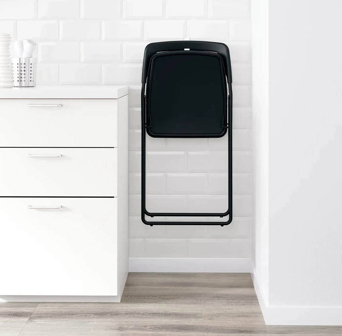Ikea Black Folding Chair - photo 4
