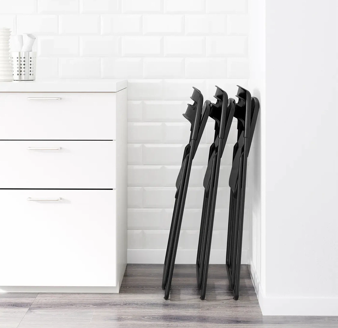 Ikea Black Folding Chair - photo 5