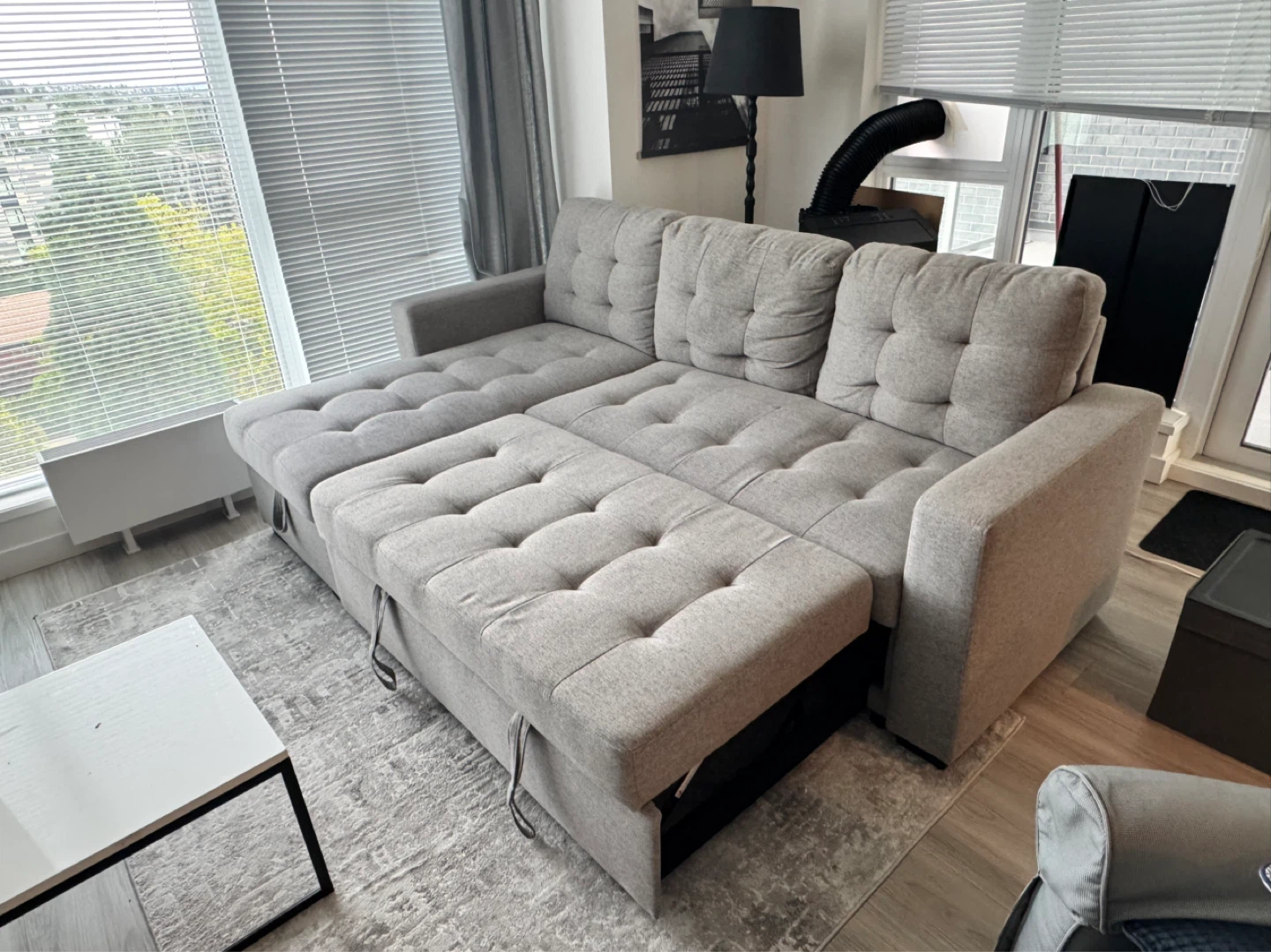 Grey Sectional Sofa with Storage - photo 4