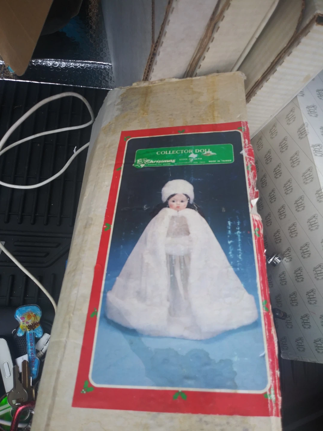 Collector Doll with White Winter Outfit