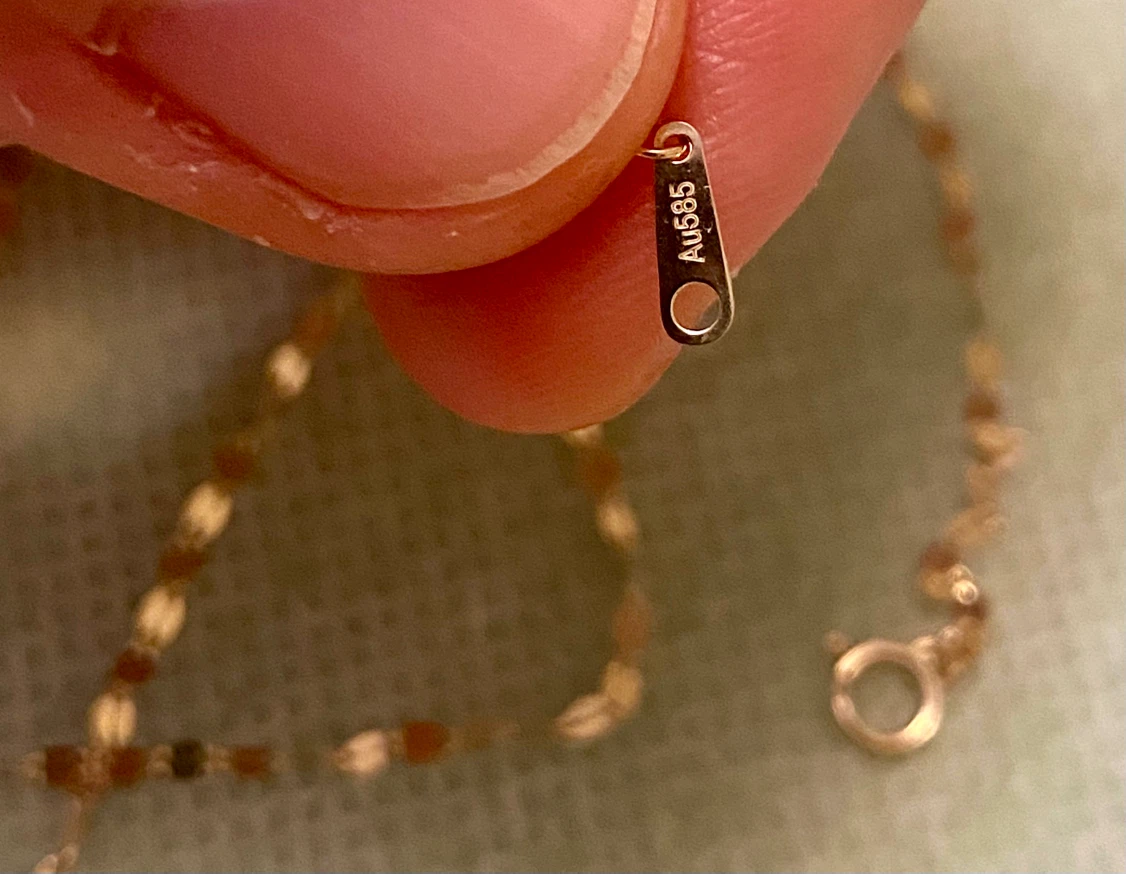 14K Gold Necklace with 10K Heart Pendant - photo 3