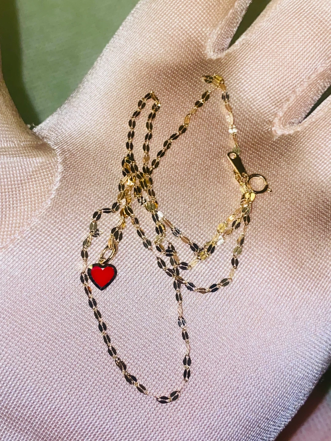14K Gold Necklace with 10K Heart Pendant - photo 5