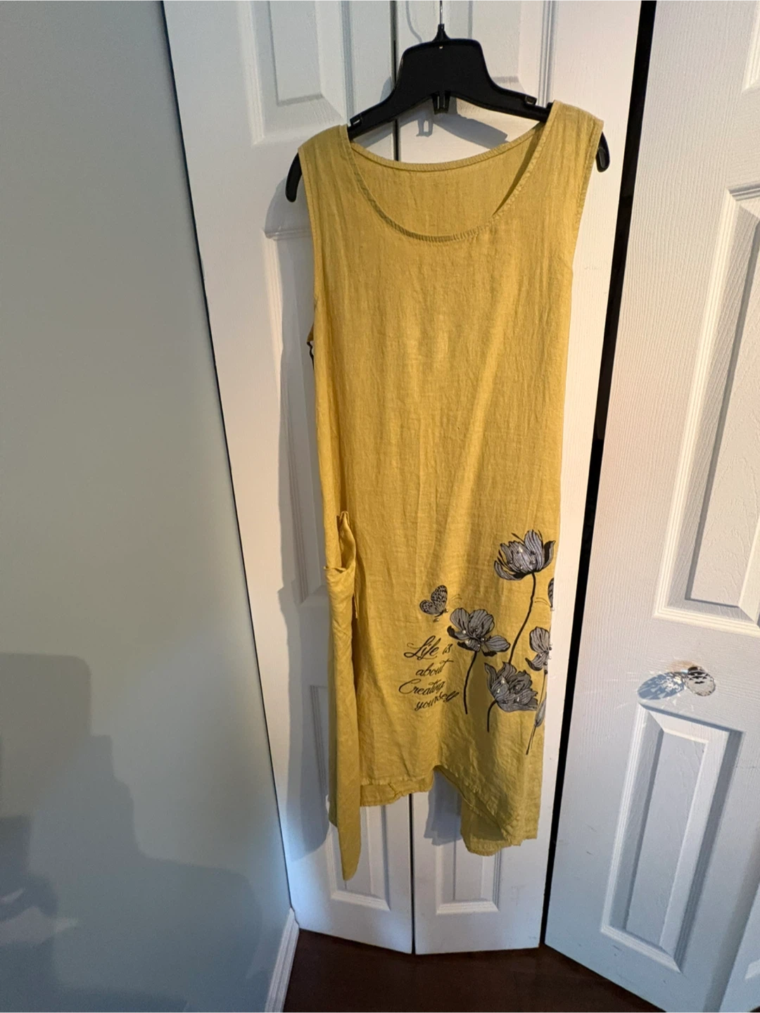 Women's Sleeveless Linen Blend Dress