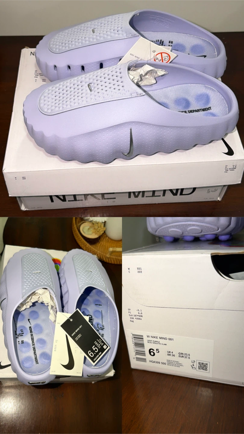 Nike Mind 001 Clogs Light Purple Women's Size 6.5