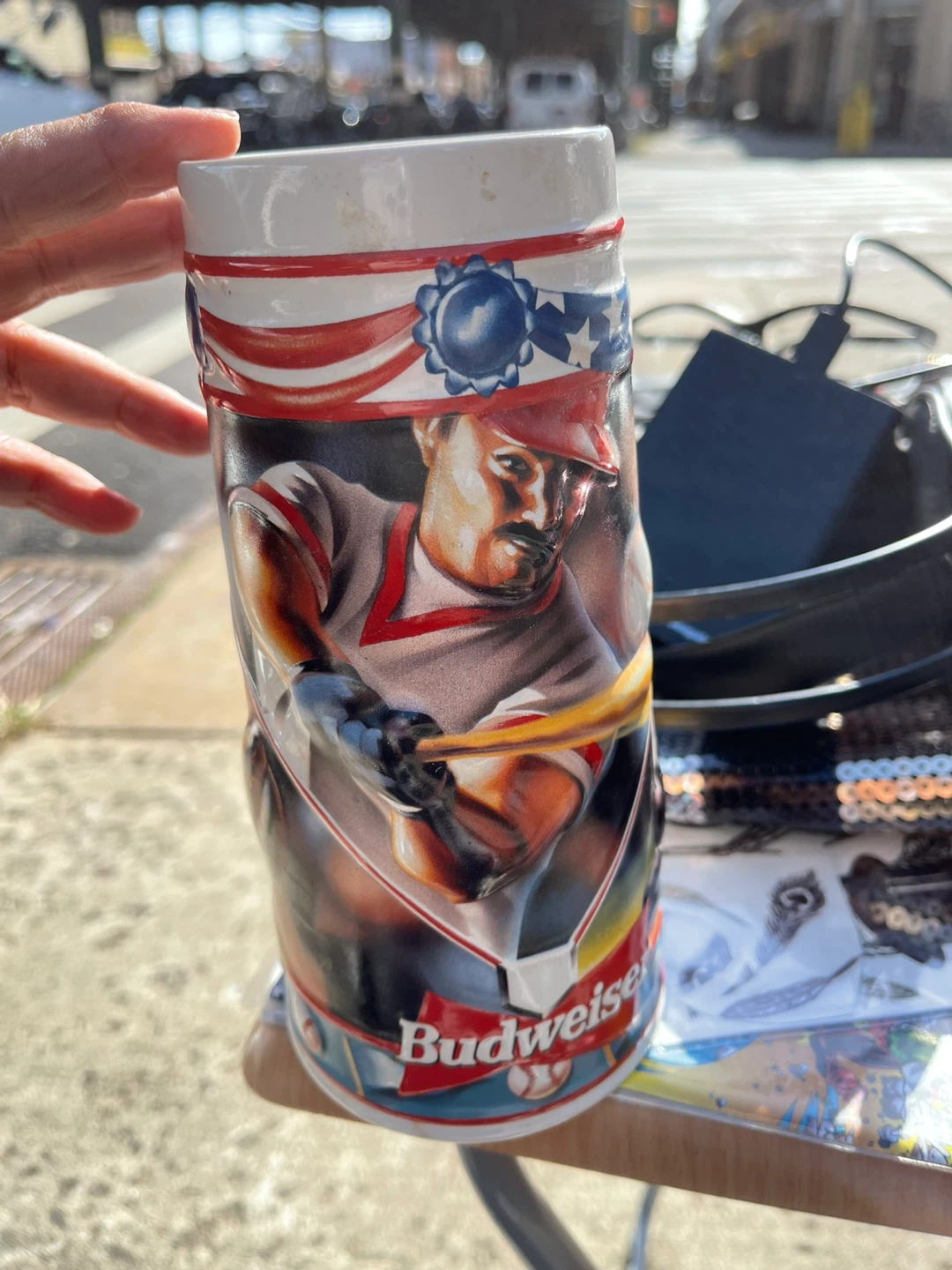 Budweiser Baseball Stein
