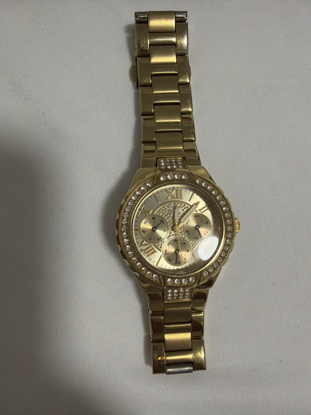 Guess Gold Tone Women's Chronograph Watch