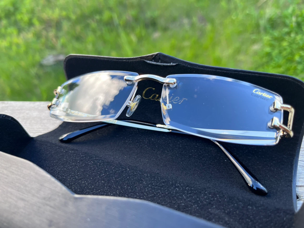 Cartier Rimless Eyeglasses with Case and Box - photo 5