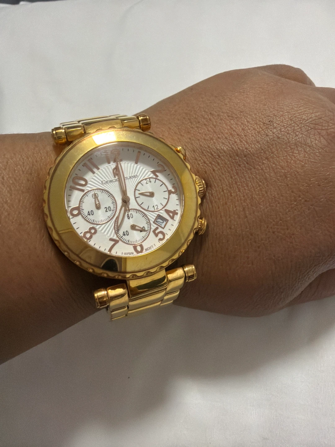 Giorgio Milano Gold Tone Chronograph Watch - photo 3