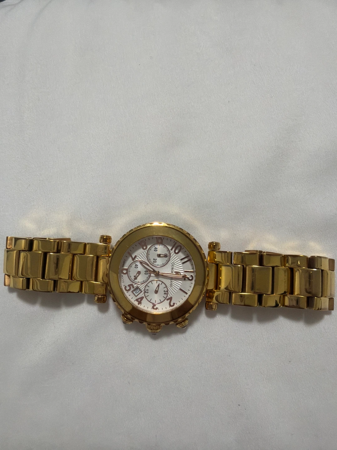 Giorgio Milano Gold Tone Chronograph Watch - photo 5