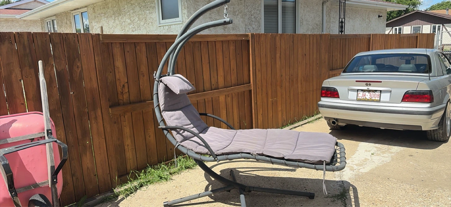 Deck swing chair
