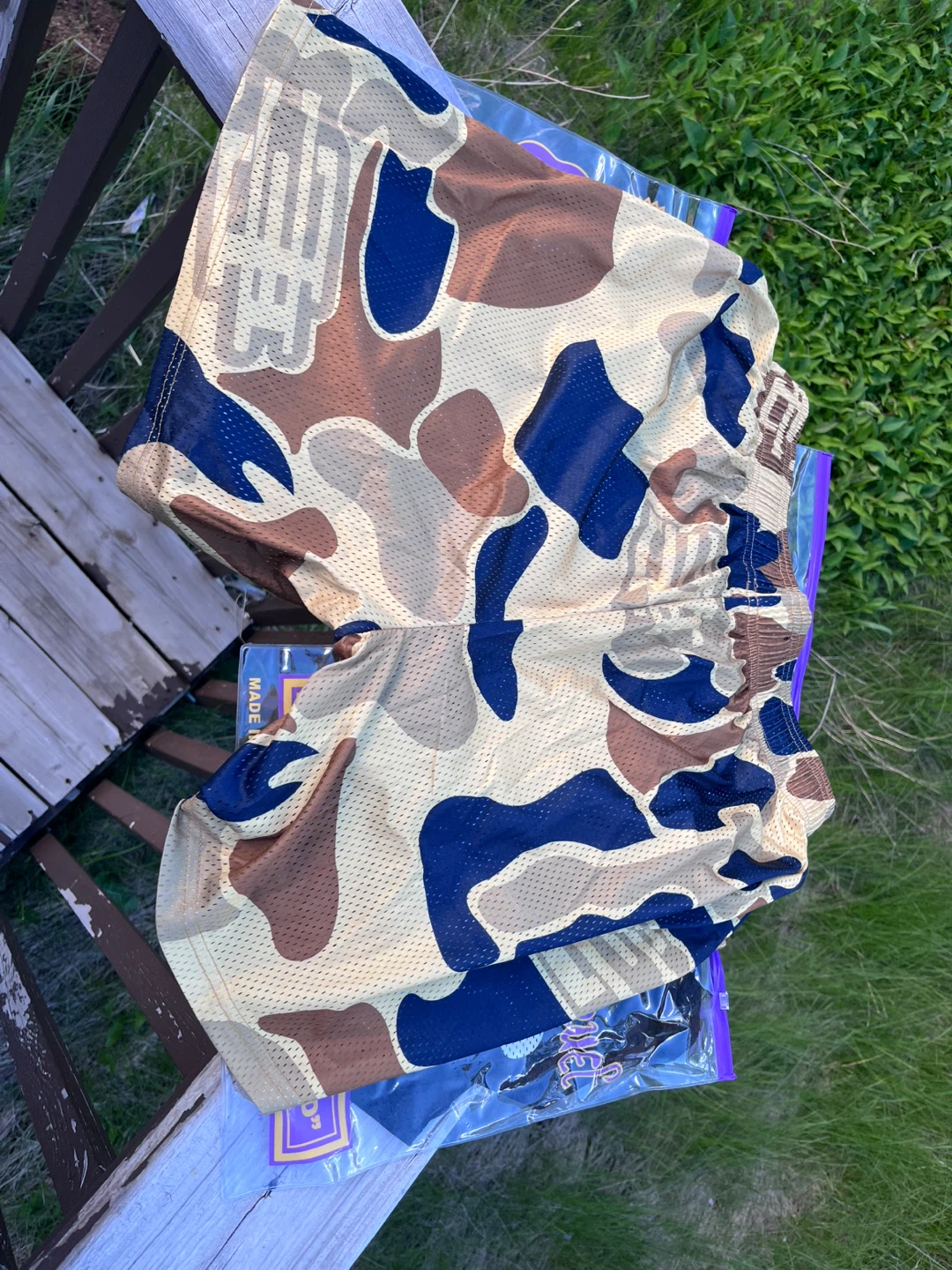Eric Emanuel Camo Mesh Shorts Size L - photo 2