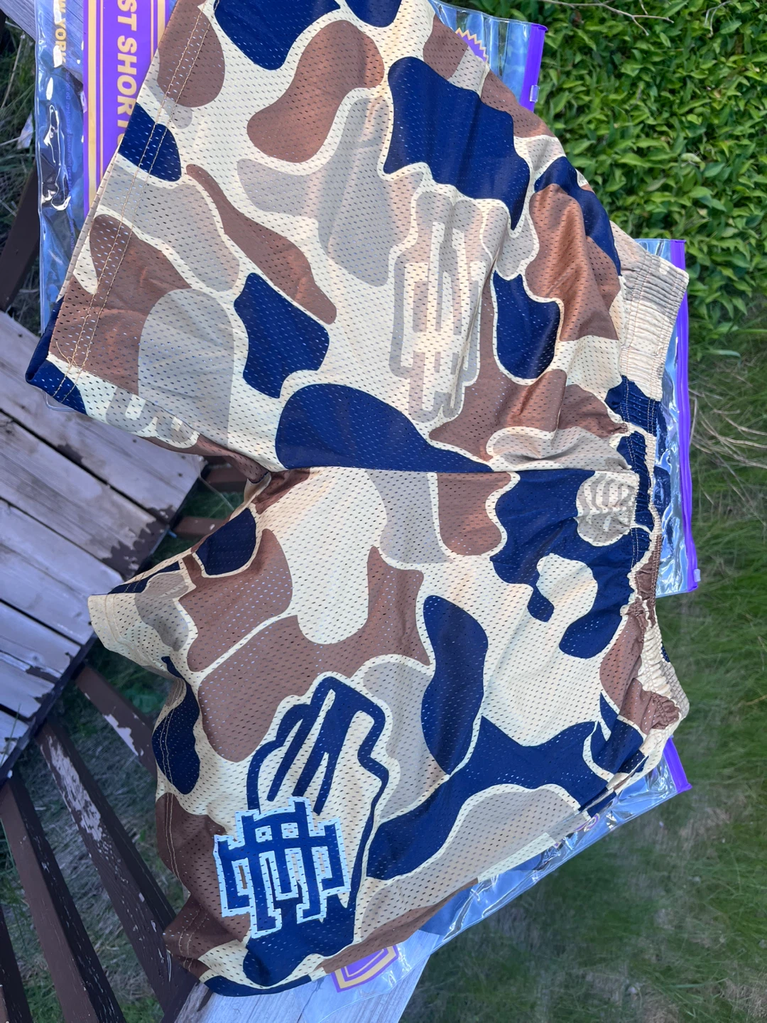 Eric Emanuel Camo Mesh Shorts Size L - photo 3