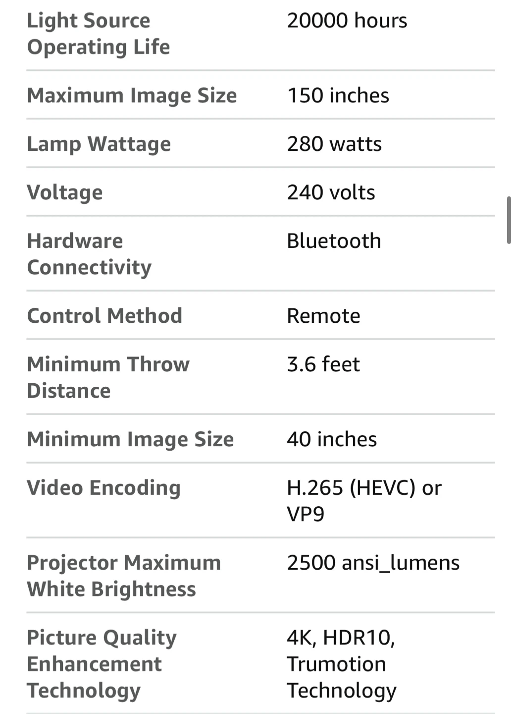 LG HU80KA 4K UHD Laser Smart Home Theater CineBeam Projector - photo 3