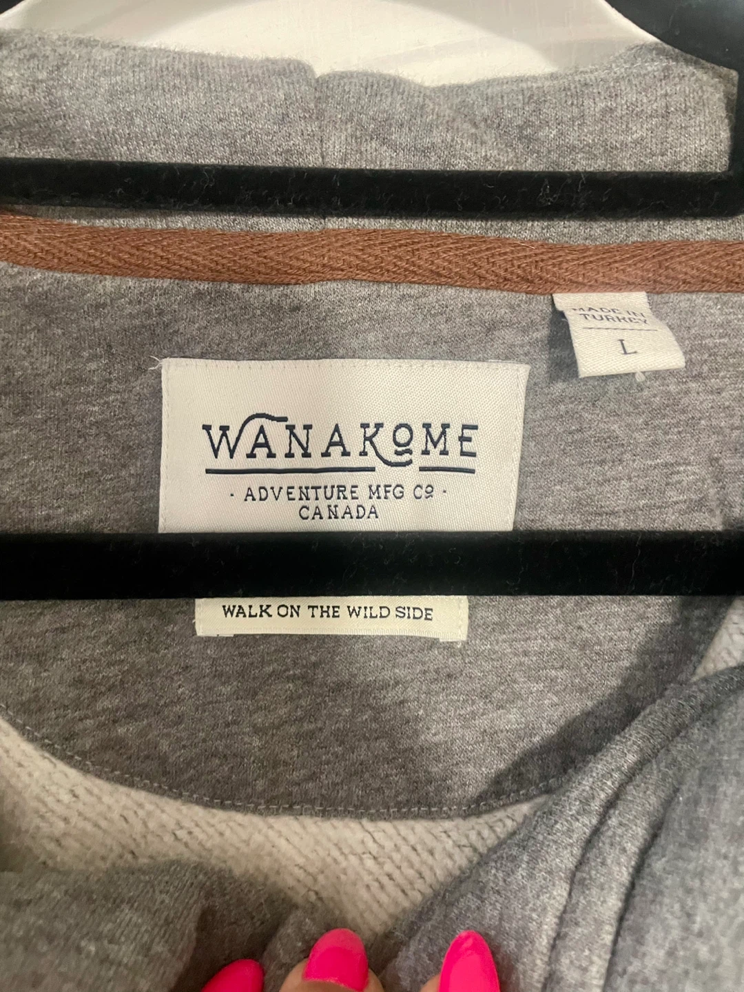 Wanakome Grey Hooded Zip-Up Jacket - photo 4