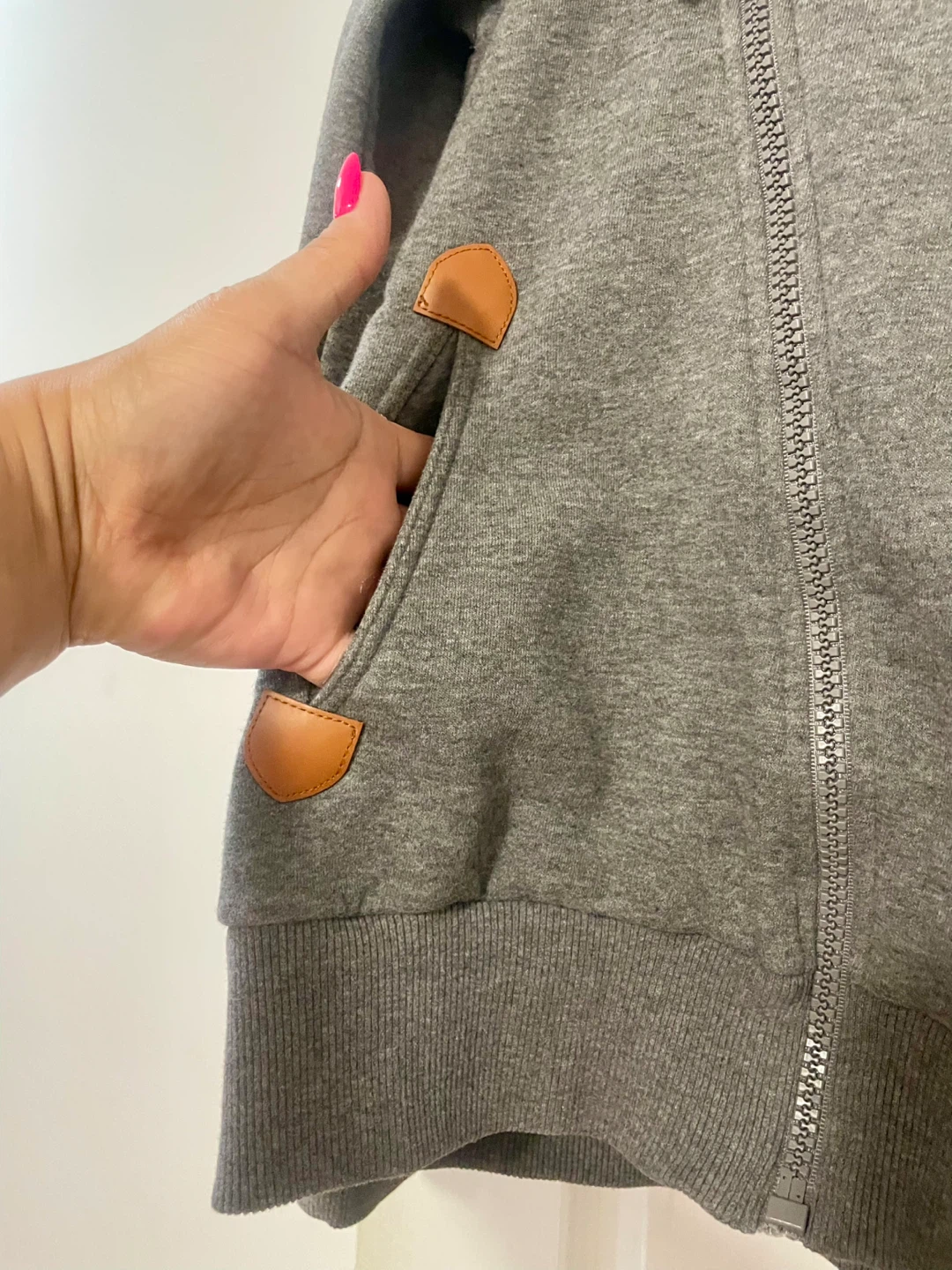 Wanakome Grey Hooded Zip-Up Jacket - photo 3