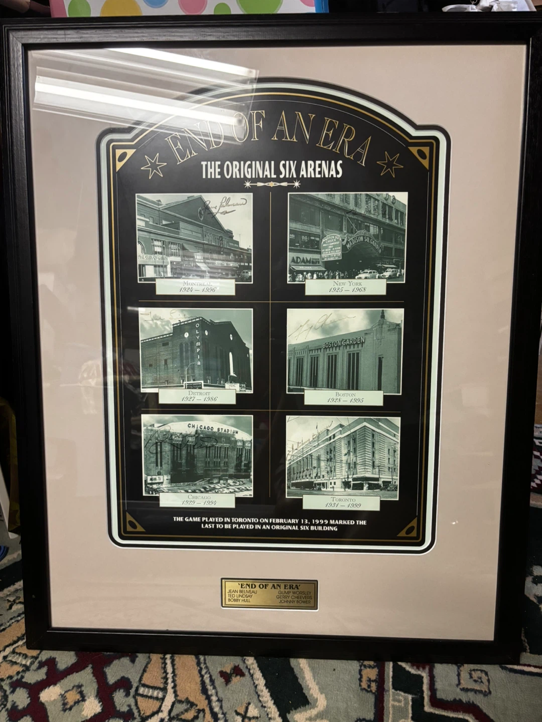End of an Era The Original Six Arenas Framed Print - photo 2