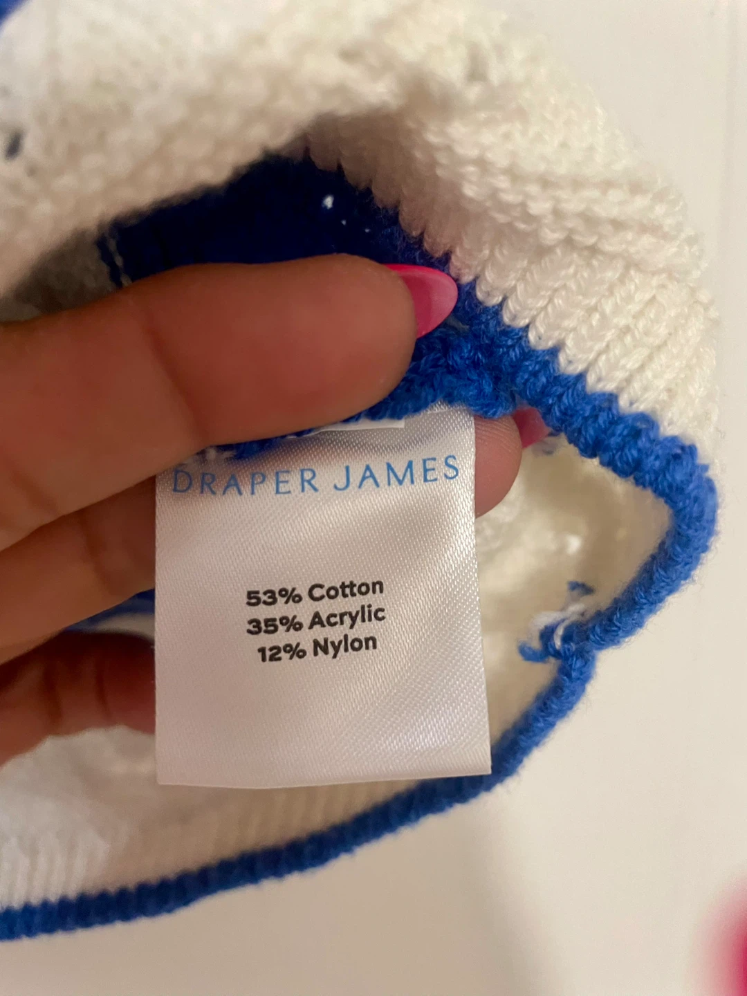 Draper James Blue & White Striped Knit Tank Top XL - photo 4