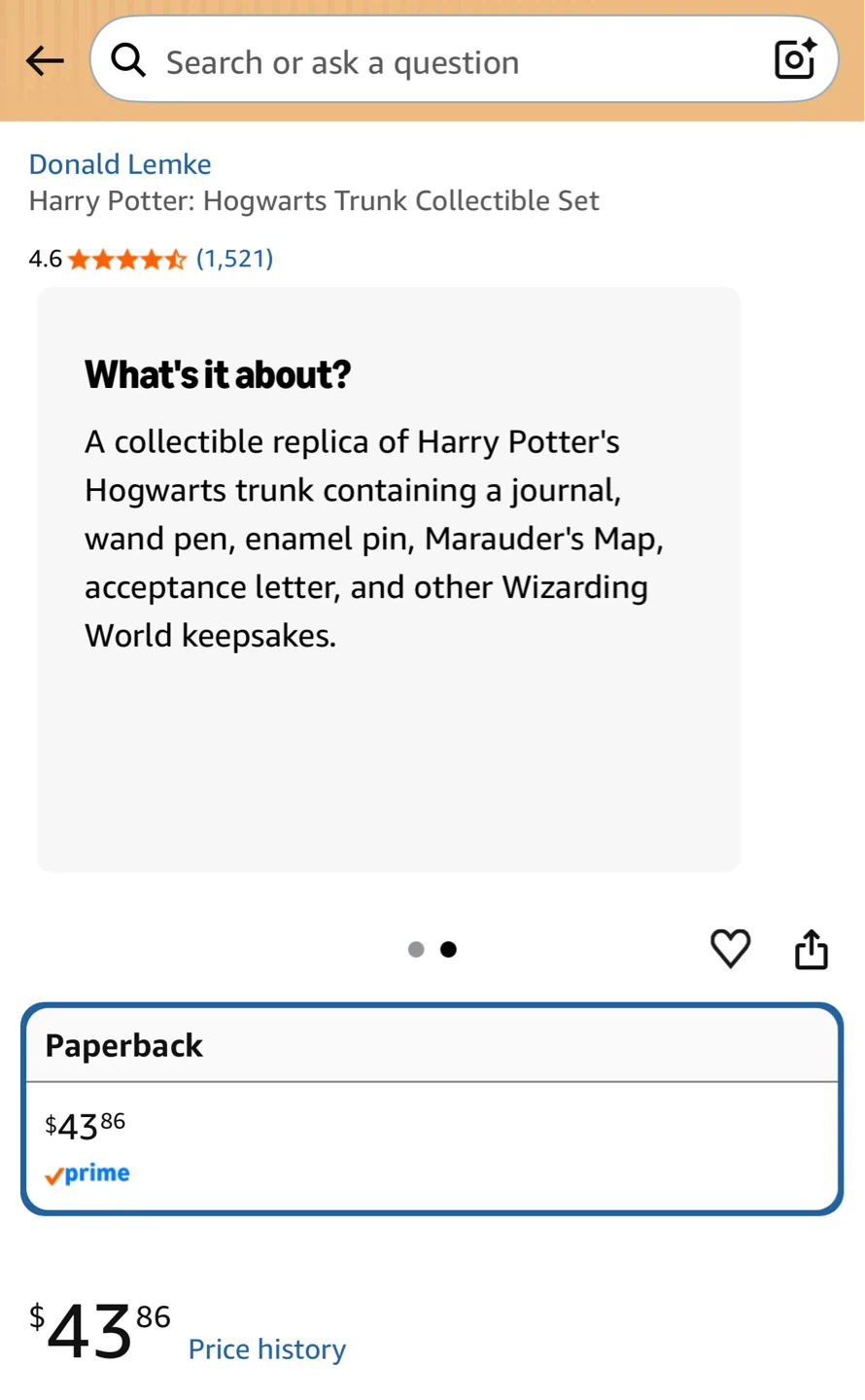BNIB : Harry Potter: Hogwarts Trunk Collectible Set - photo 2