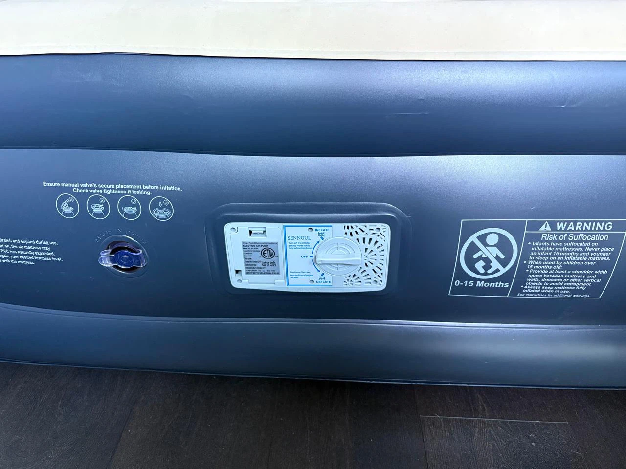 SENNOUL Inflatable Air Mattress Queen Size - photo 4