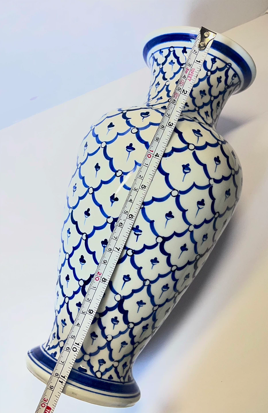 Blue and White Ceramic Vase - photo 2