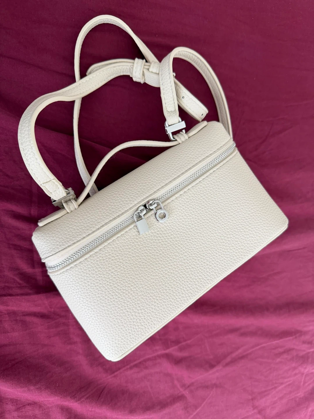 Cream/White Vanity Case Bag - photo 2