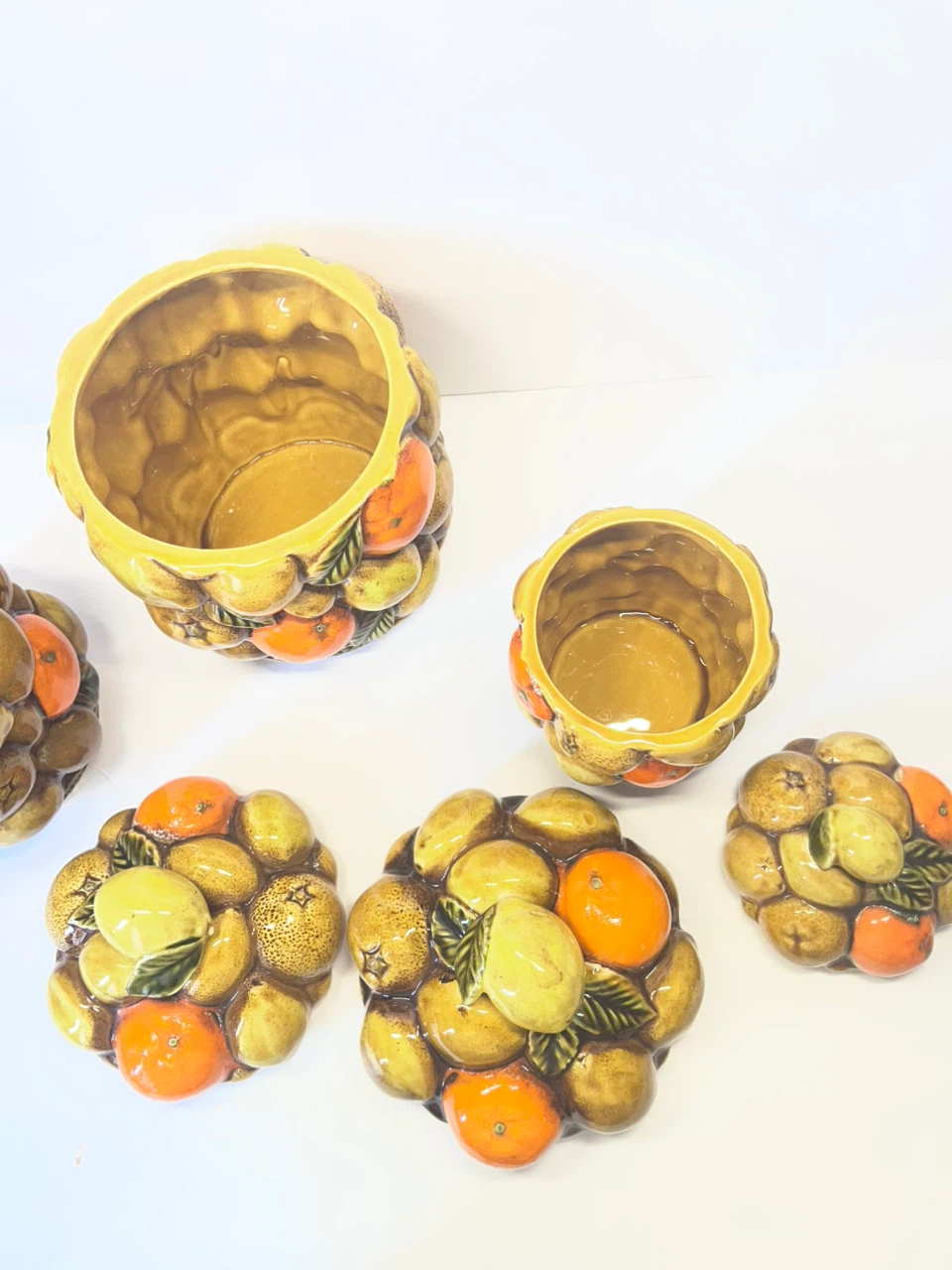 Vintage Ceramic Fruit Jar Set - photo 5