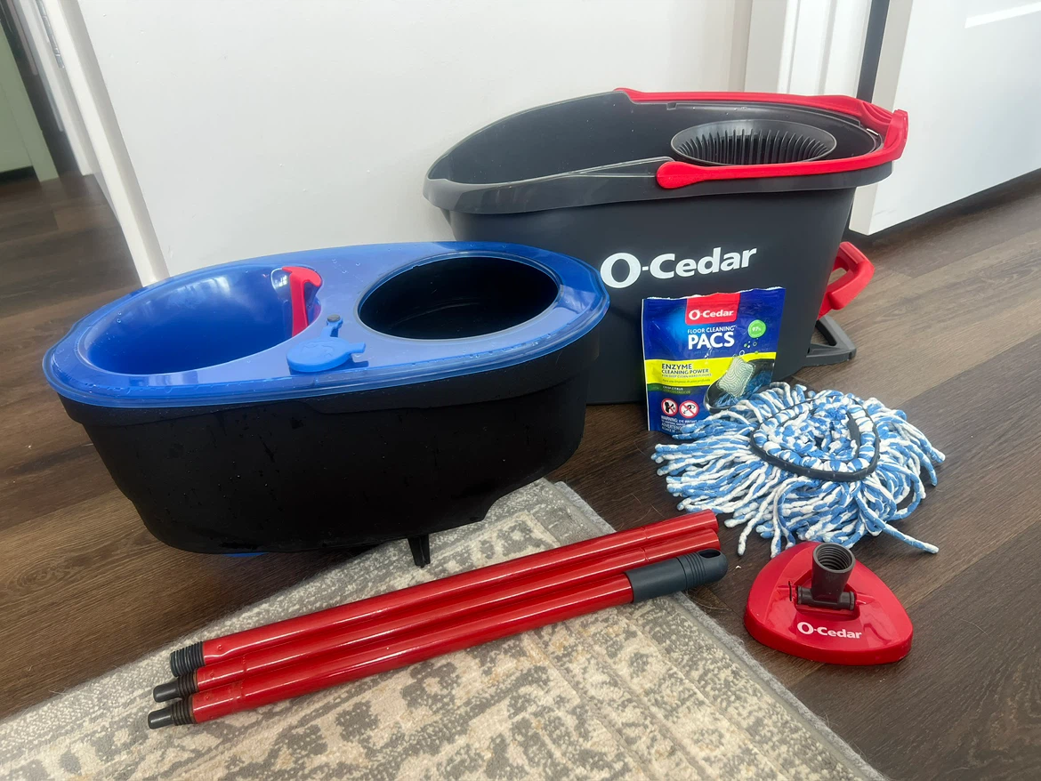 O-Cedar EasyWring Microfiber Spin Mop and Bucket System