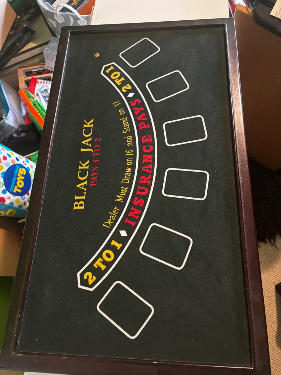 Casino Game Table Set - Roulette & Blackjack