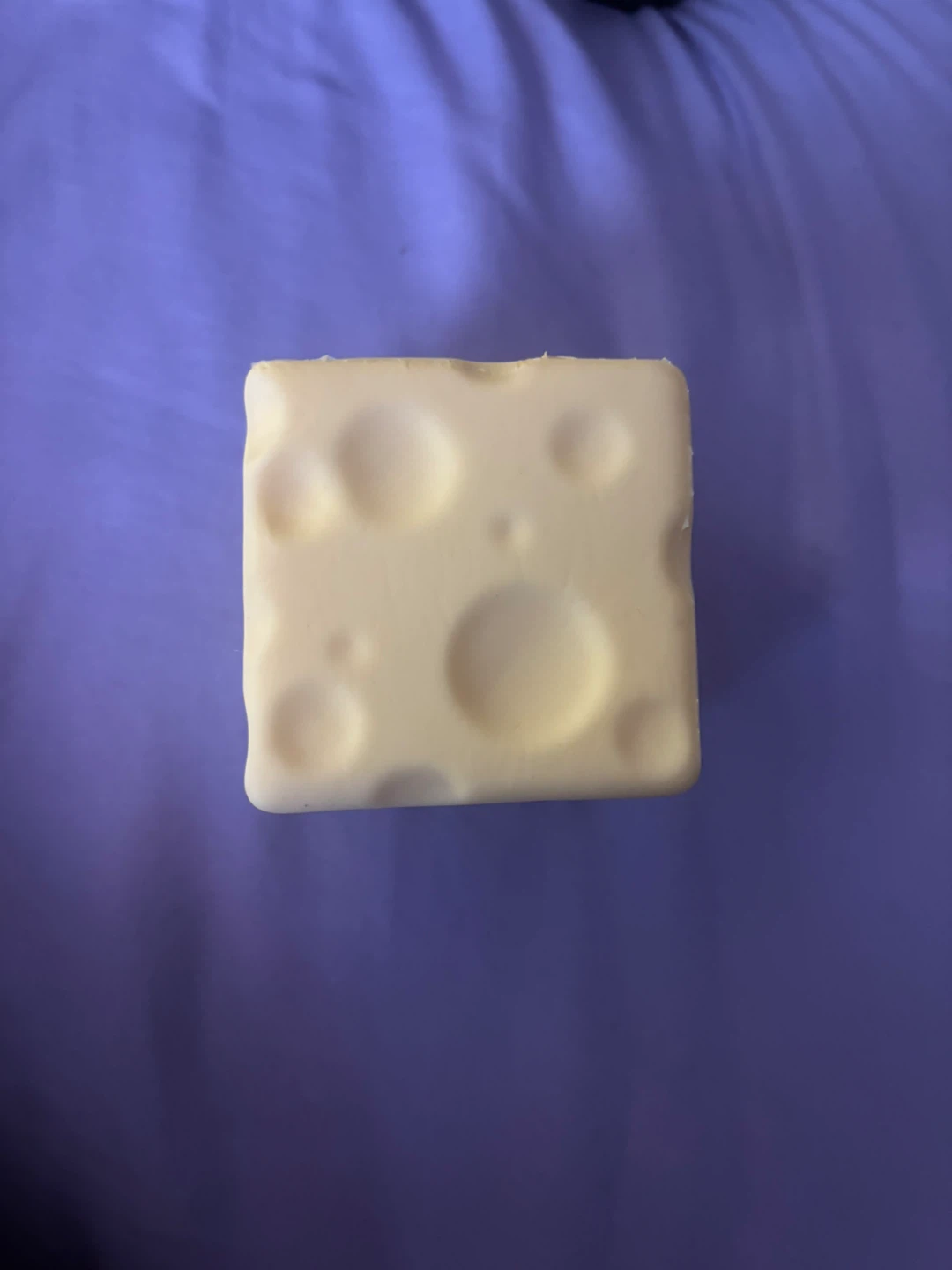 Cheese-shaped stress ball