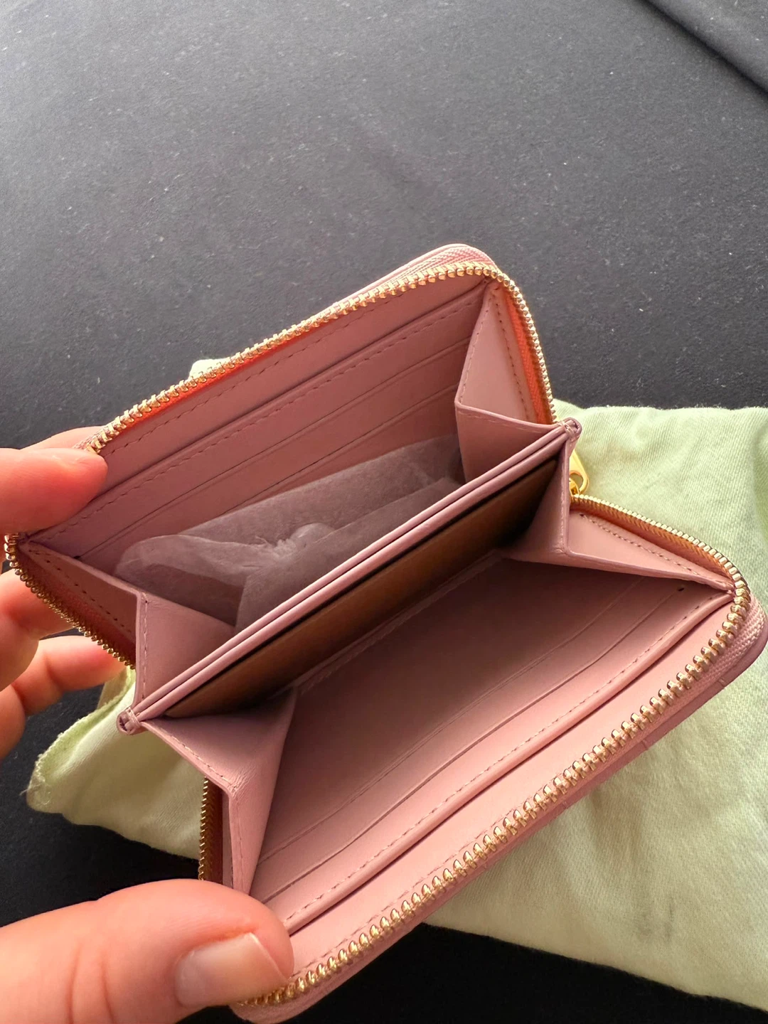Burberry Quilted Pink Leather Small Zip Wallet - photo 2