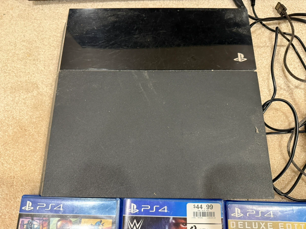 PlayStation 4 Console with 5 Games and Controllers - photo 2