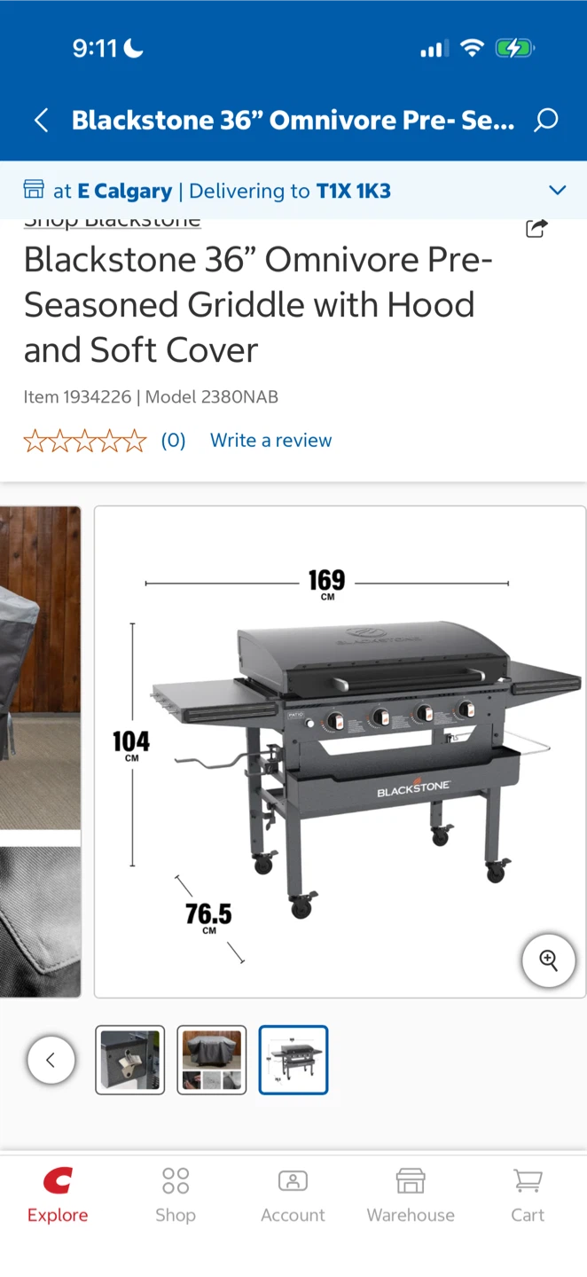 Blackstone 36" Omnivore Griddle with Hood and Soft Cover - photo 2