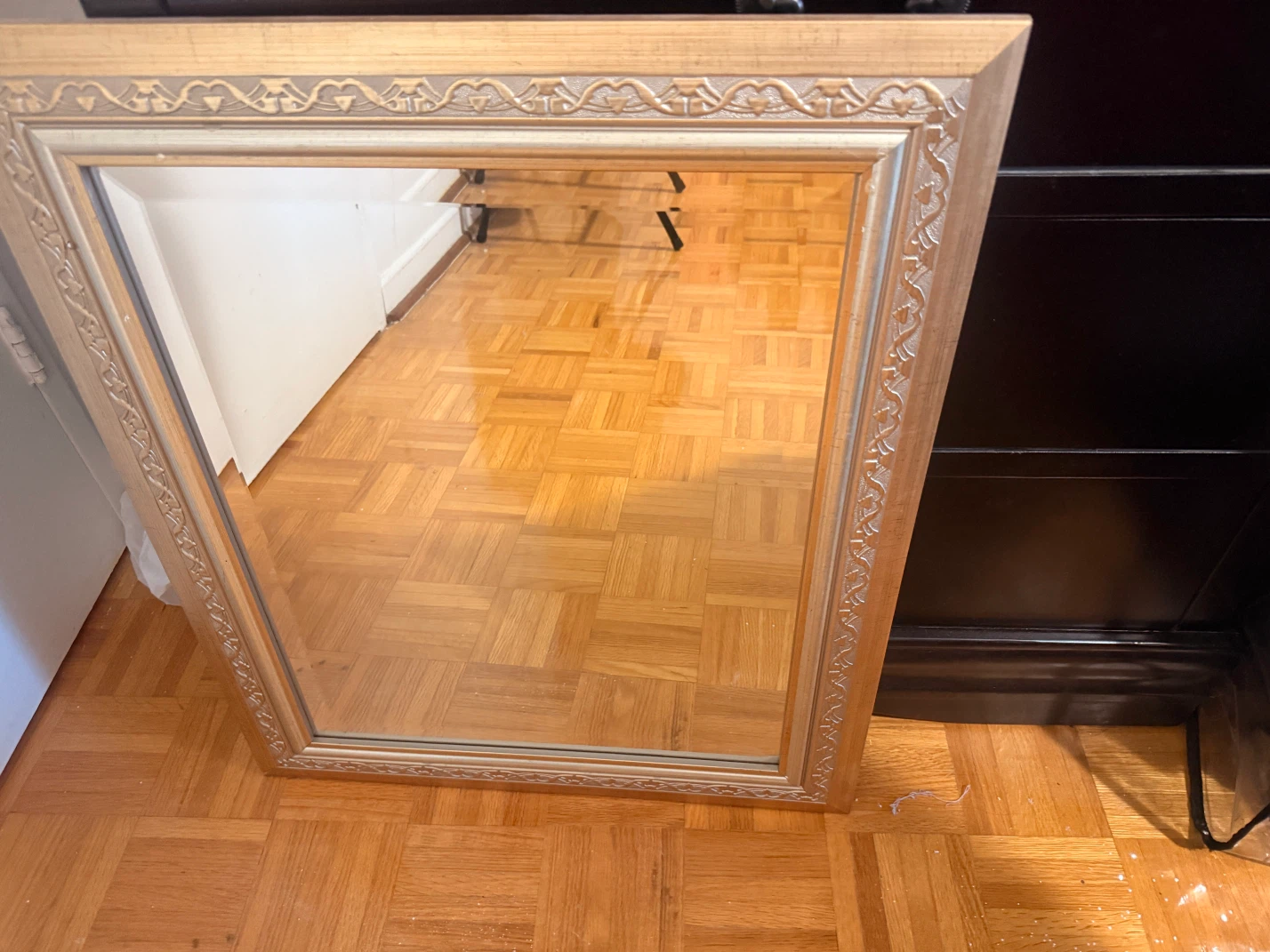 Golden beautiful mirror - photo 2