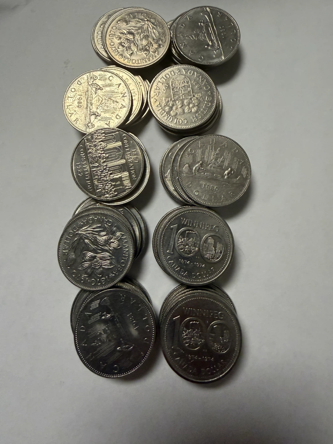 50 Assorted Canadian Nickel Dollar Coins - photo 2