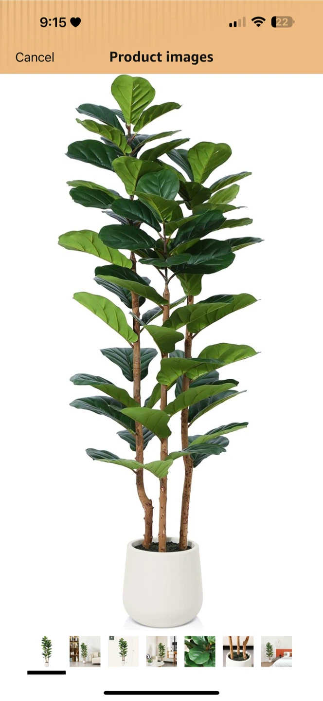 Fiddle Leaf Fig Artificial Plant 5 ft